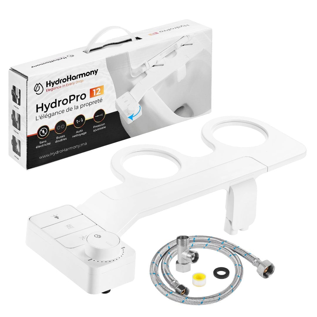 Bideu HydroPro-12™ montat pe WC – igienă intimă fără curent